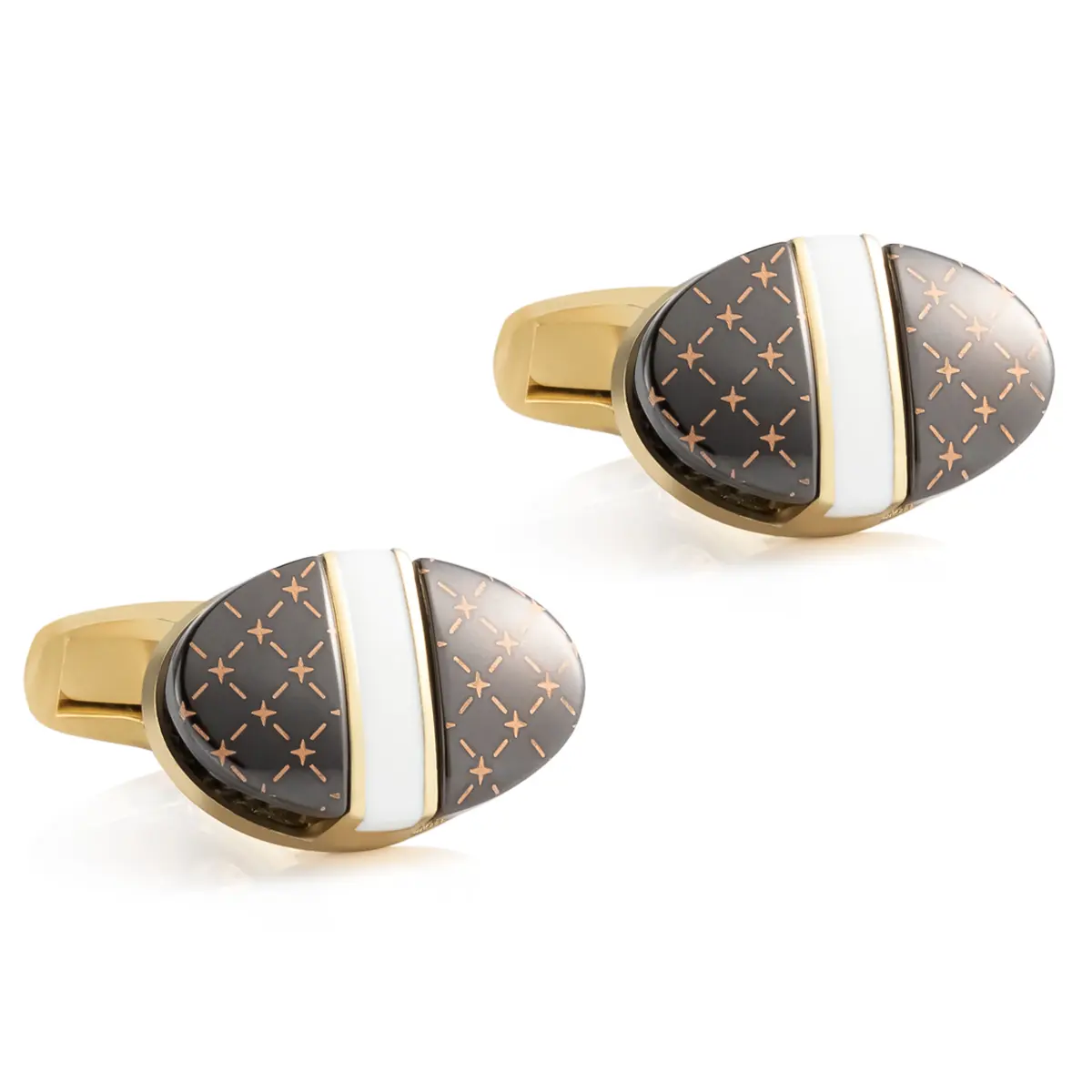 Luxury Sparkle Diamond Pattern Oval Shape Black...