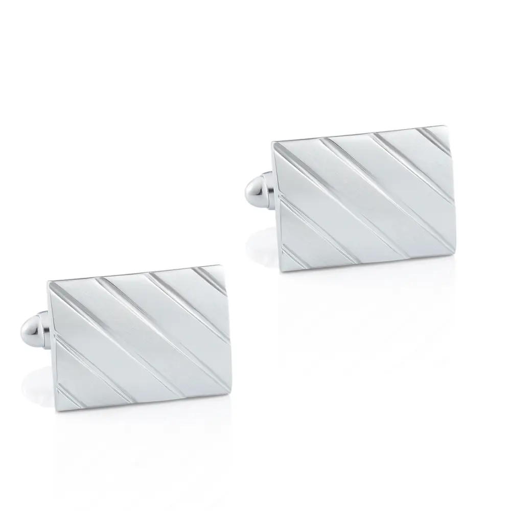 Luxury Men Cufflinks Silver Plated Cufflinks Cl...
