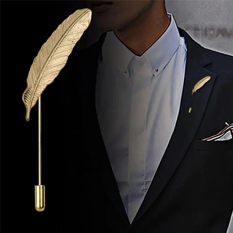 Men Metal Brooch Pin Vintage Feather Leaf Lapel Stick Brooch Pin02.jpg