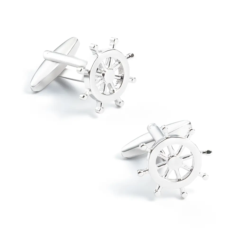 Sailing Anchor Cuff links for Men Silver Tuxedo...