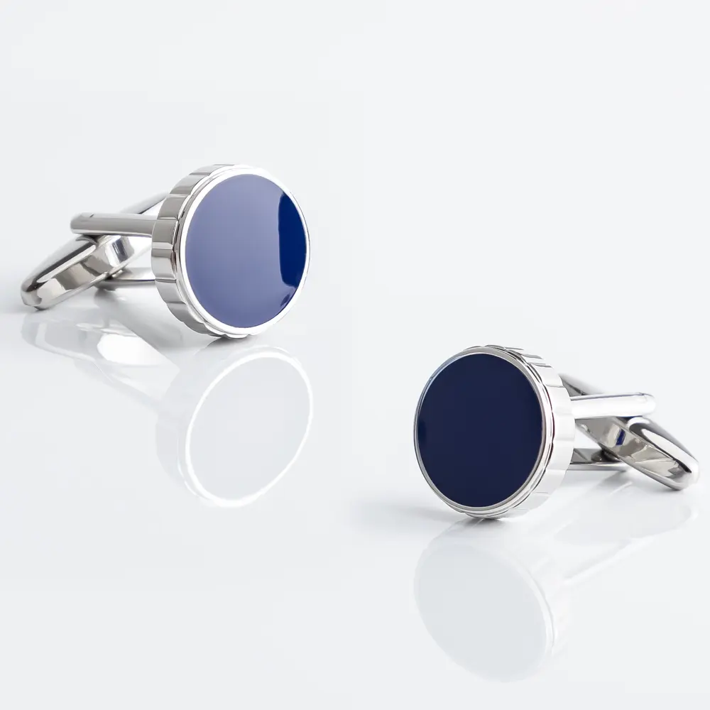 Factory Wholesale JINJIE  Blue Enamel Round Men...