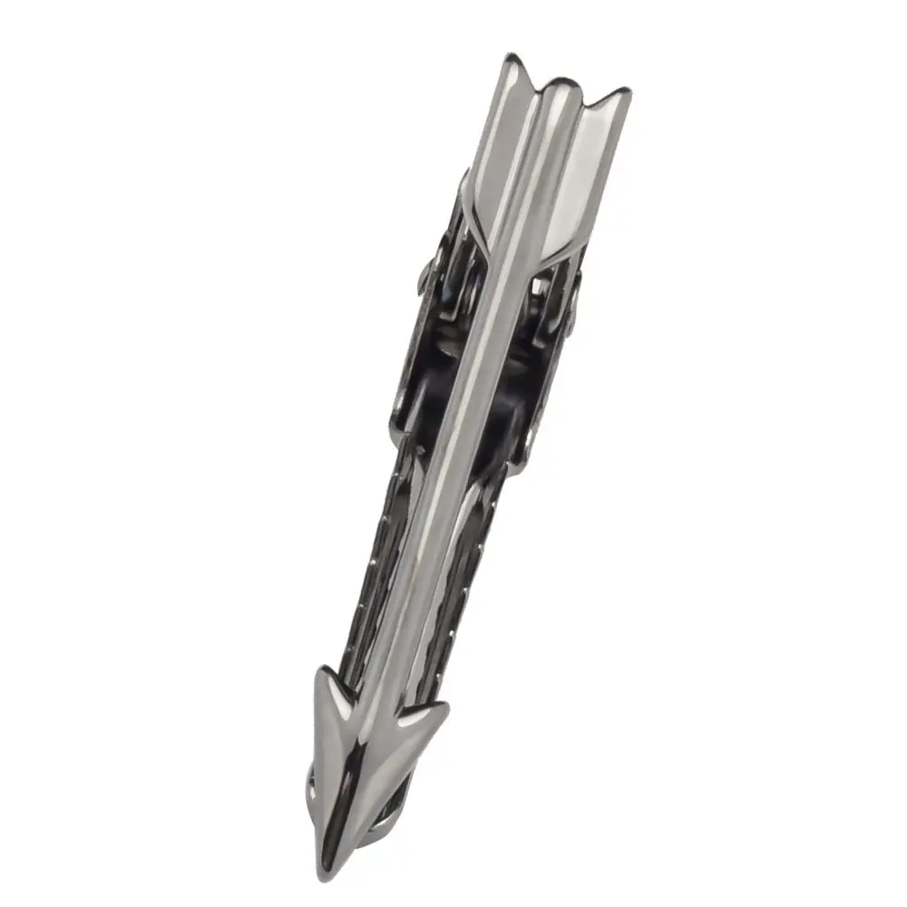Manufacturer Hot Sale Arrow Design Short Tie Clips Metal Brass Luxury Men Tie Bars TL1020-B