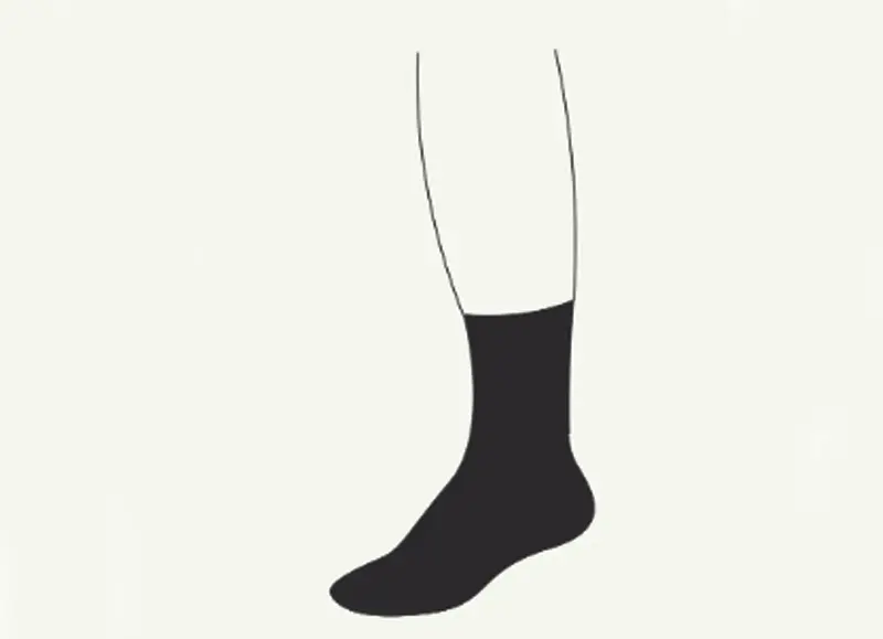 4-Quarter Crew Socks