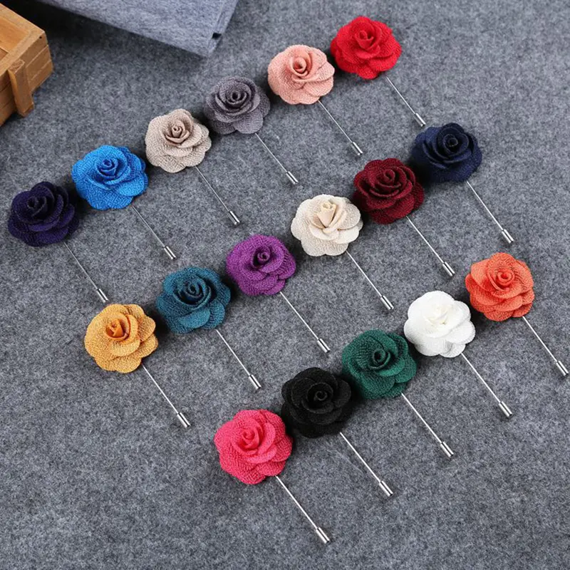 Low Price Wholesale Brooch Flower Long Needle Men' Suit Corsage Collar Pin Business BC-1077