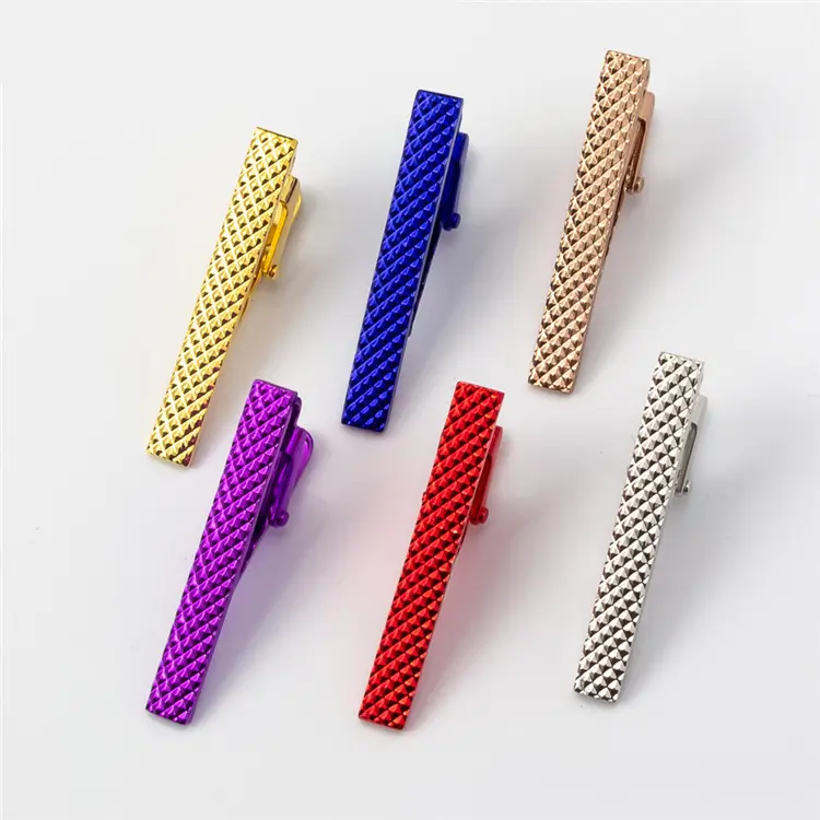 Hot Selling Men's Suit Tie Clips Formal Glossy Business Cheap Metal Tie Bar TL1124