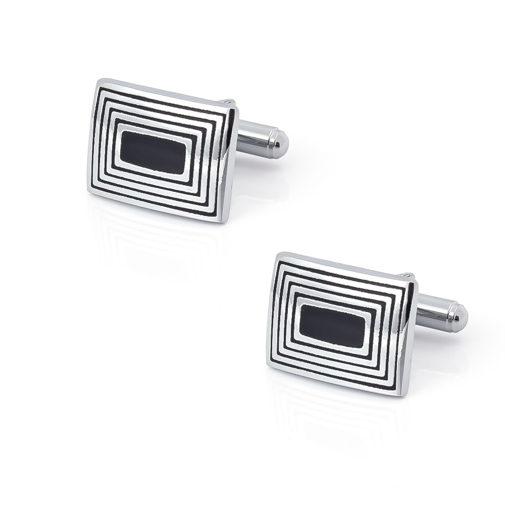 Low Price Cufflinks Metal Abstract Enamel Strip...