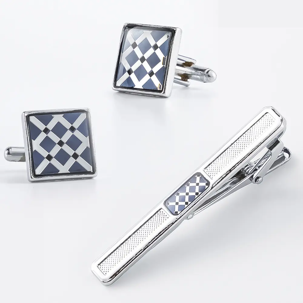 Manufacturer New Arrival Navy Blue Diamond Plai...