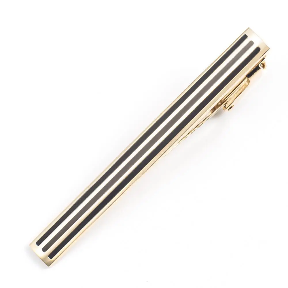 Wholesale Enamel Tie Clips Men's Simple Stripe ...