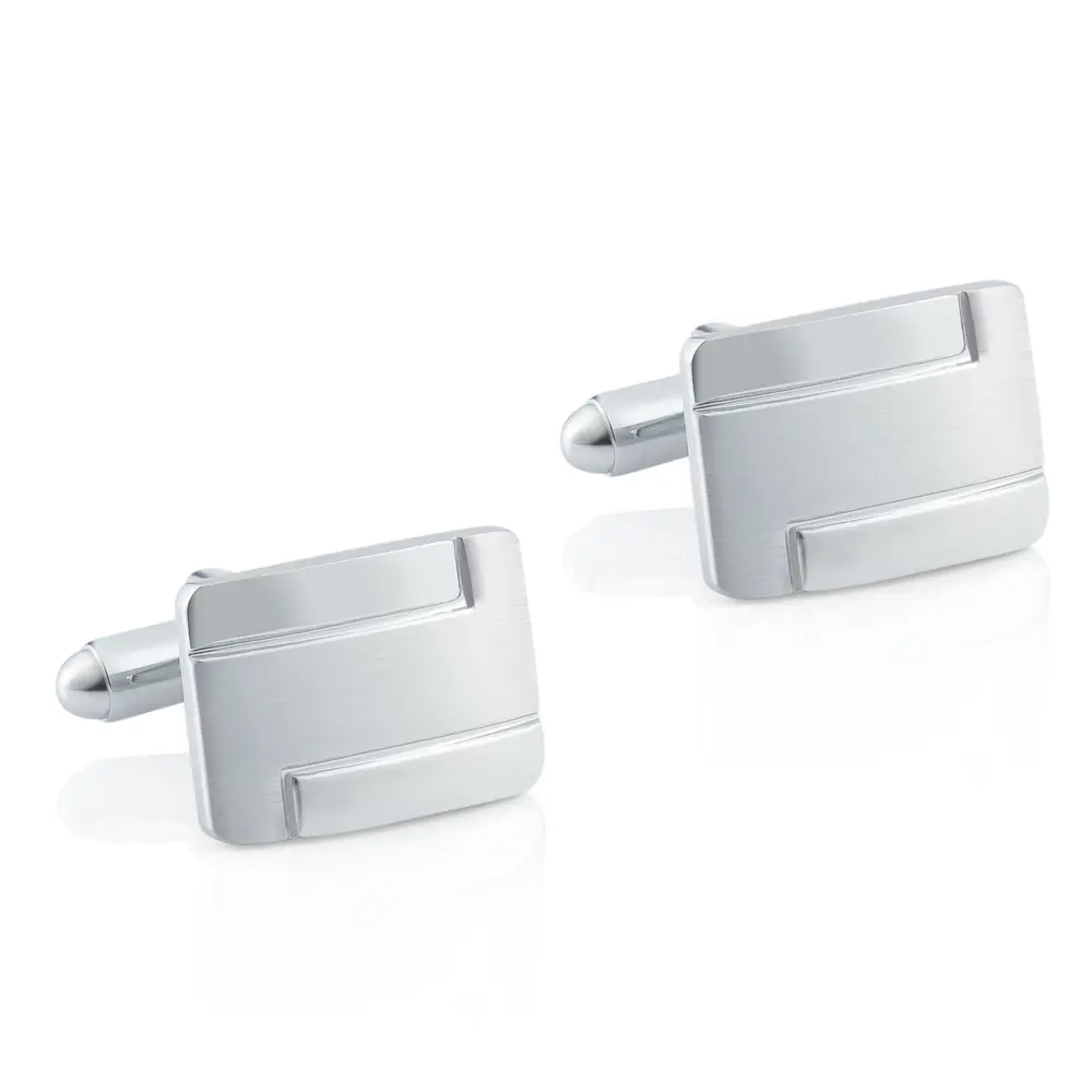 Factory Wholesale Silver Plated Curved Metal Sq...