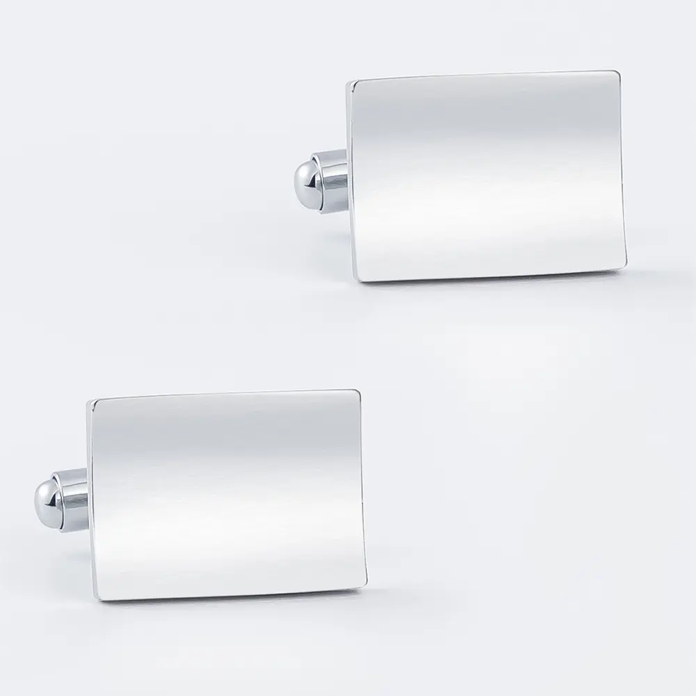 Hot Selling Low Price Fashion Silver Brushed Sq...