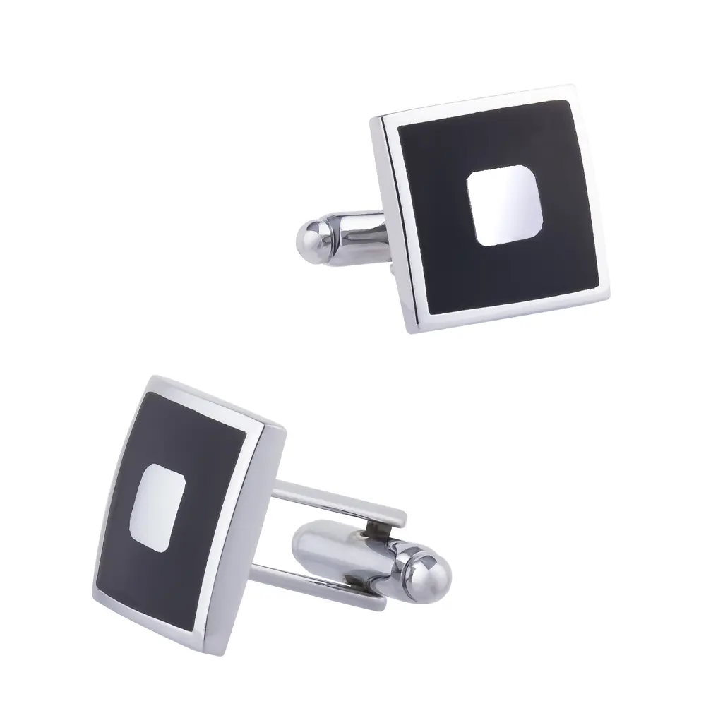 Classic Scottish Connery Silver Square Cufflink...