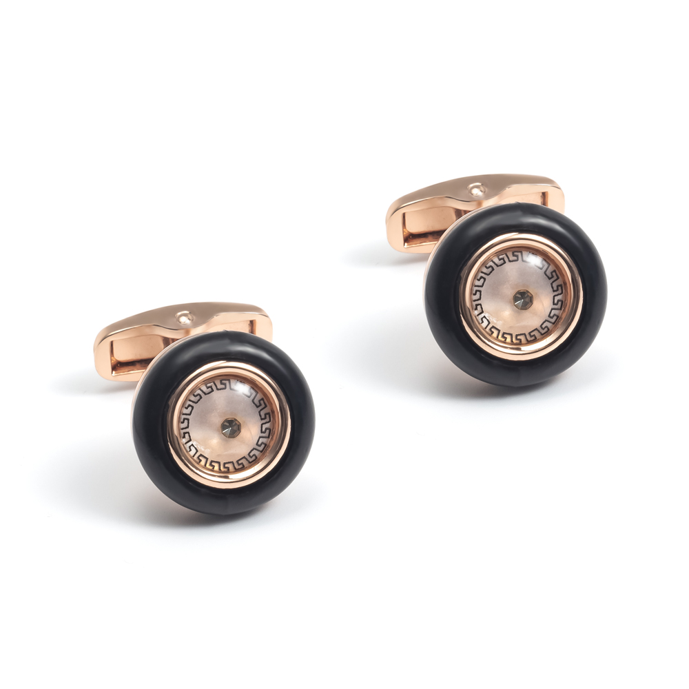 Rose Golden Plated Cufflinks Arab Popular Styls...