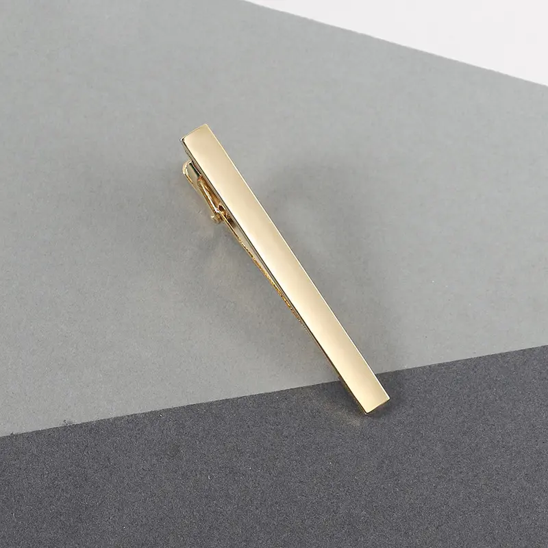 Wholesale Golden Plated Tie Clips for Business Men Quality Competitive Price Tie Bar Clip Gifts TL1170