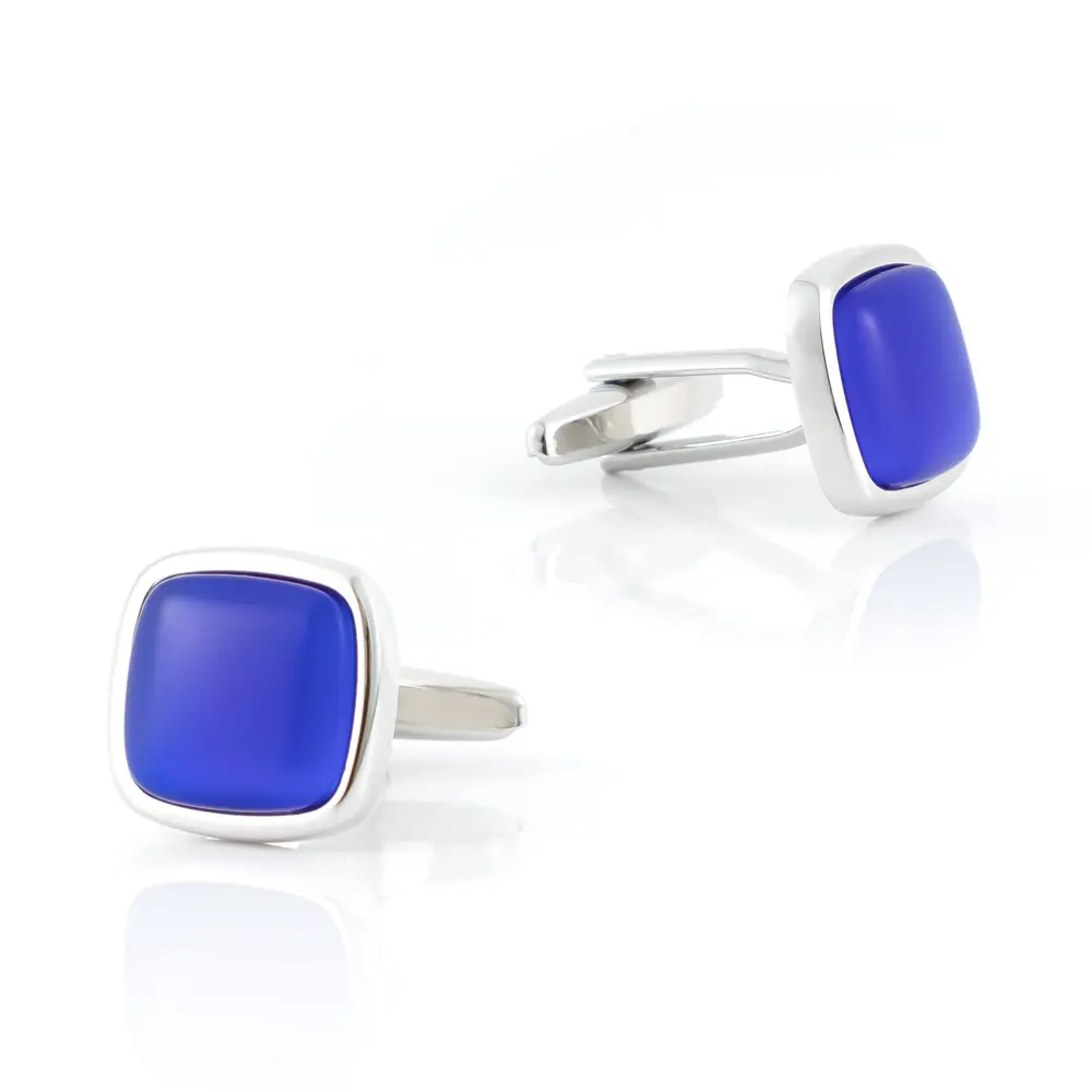 Factory Sales Silver Plated Blue Sodalite Stone...