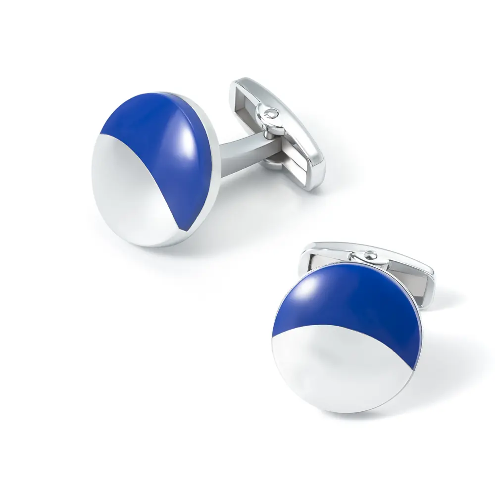 Hot Selling Round Simple Blue Enamel Moon Like ...