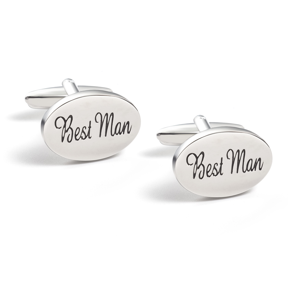 Wholesale Silver Oval Best Man Letter Wedding F...