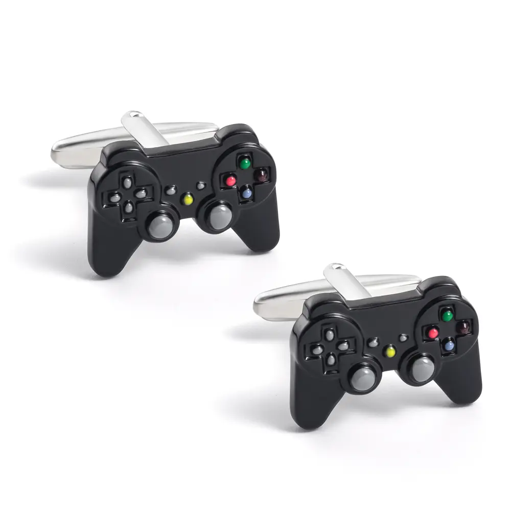 Funny Design Copper Game Cuff links Black Gamep...
