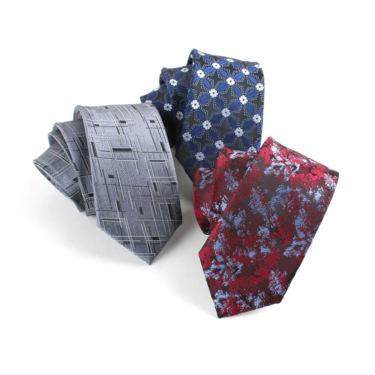 Cheap Paisley Floral Jacquard 6cm Skinny Tie Sl...