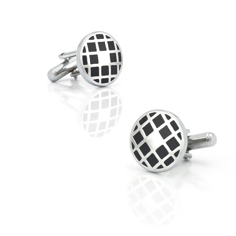 Wholesale Men's Trendy Vintage  Round Black Ena...