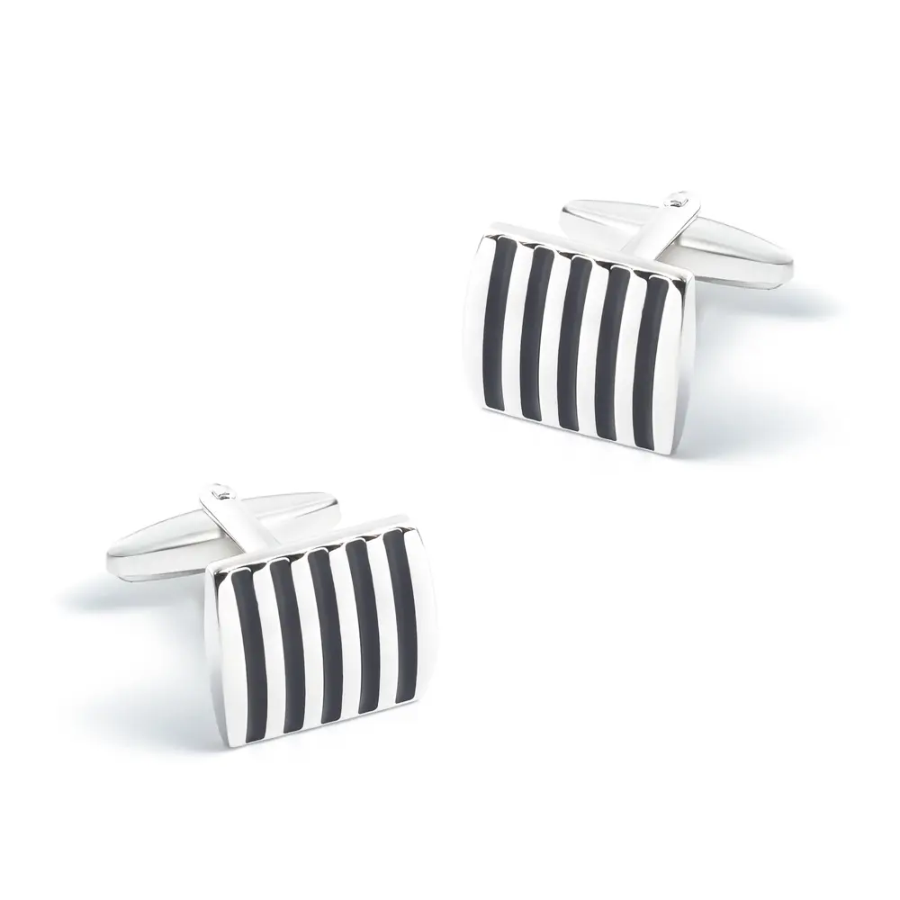 Factory In Stock Classic Black Stripe Silver Cu...